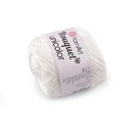 Pletena preja Bouquet Unicolor 100 g - (3201) Off White