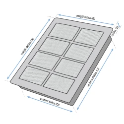 VACS Hepa filter MIELE Haus & Co. 700 - 1 kom