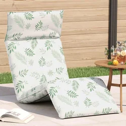 Sklopiva ležaljka s uzorkom lišća 175x54x8,5 cm Oxford tkanina