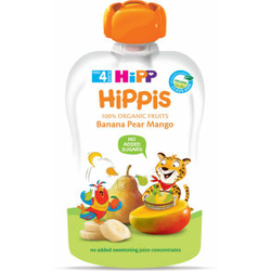 Hipp pouch banana, kruška, mango 100g