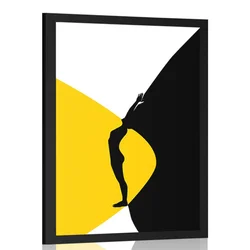 Plakat ženska harmonija - 30x45 white