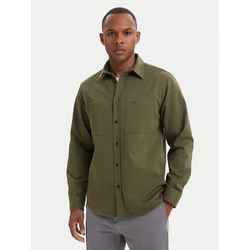 HUGO Srajca Egrin 50566885 Temno zelena Regular Fit