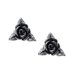 Uhani ALCHEMY GOTHIC - Ring O Roses - Kositer - E447