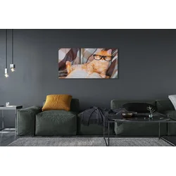 tulup.si Slika na platnu Bralec mačka 140x70 cm