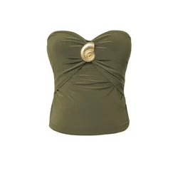 Trendyol Milla Ženska bluza Tprss25Bz00032, Kaki