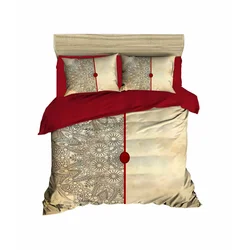 Lessentiel Maison Komplet posteljina 465, 200x220cm, Bež-crvena