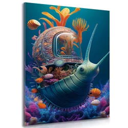 Slika nadrealističen morski polž - 60x90