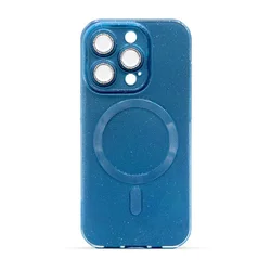 Maska za telefon MAGSAFE GLITTER za Iphone 15 Pro, Svetloplava