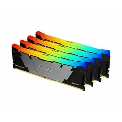 KINGSTON DIMM DDR4 128GB (4x32GB kit) 3200MT/s KF432C16RB2AK4/128 FURY Renegade RGB Black XMP