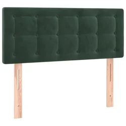 Vidaxl Posteljno vzglavje temno zeleno 80x5x78/88 cm žamet