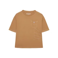 Guess Majica L6RI07 K8HM4 Bež Regular Fit