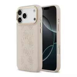 Maska Guess 4G Stripe MagSafe za iPhone 17 Pro Max pink