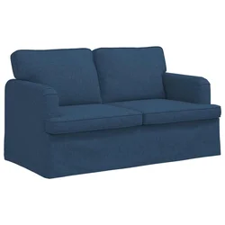 Vidaxl Kavč Modra 144 x 80 x 85 cm blago