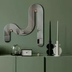 Wallity Ogledalo Ozgl509, 51x56 cm, Sivo