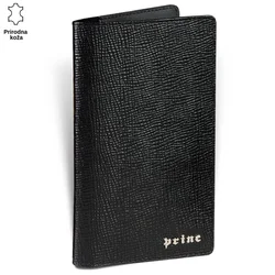 Princ Leather Futrola za mobilni i novčanik Luxury, Crna