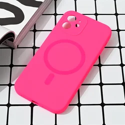 Maska za iPhone 12 6.1 Magsafe Pure color pink