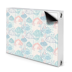 tulup.si Pokrov radiatorja Oblaki in pike 100x60 cm