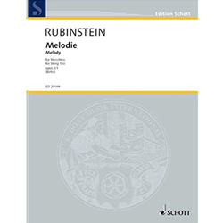 RUBINSTEIN:MELODIE FOR STRING TRIO