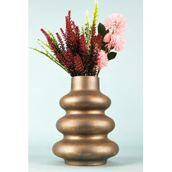 Aberto Design Dekorativna vaza BK007, Bronzane boje