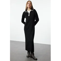Trendyol Modest Ženska haljina Tctaw25Eb00032, Crna