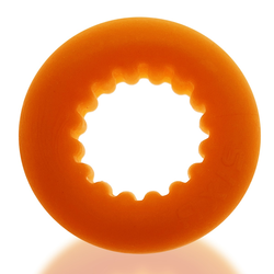 Oxballs AXIS Ribbed Cockring Orange Ice