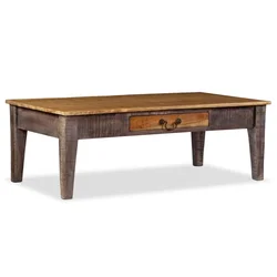 Klubska mizica trden les starinska 118x60x40 cm
