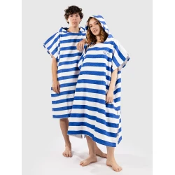 Blue Tomato Terry Stripes Surf Poncho blue