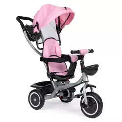 Eco toys 2u1 tricikl sa rotirajućim sedištem i sklopivom tendom pink ( wql-066-52 pink )