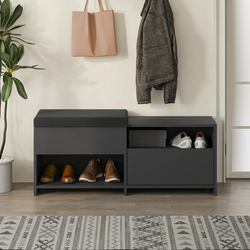 HANAH HOME Cipelarnik Filux Bench Anthracite