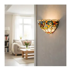 Brilagi - Tiffany vitražna zidna svetiljka LUISA 1xE27/40W/230V