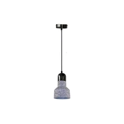 Luster na kablu TERRAZZO 1xE27/60W/230V prečnik 12 cm siva