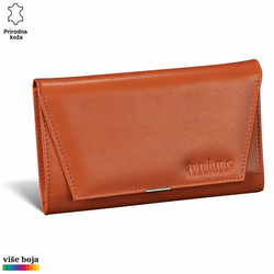 Princ Leather Ženski novčanik Trapez, Narandžasti