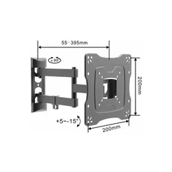 Nosač za TV Linkom 17-42/200x200/30kg/zglobni
