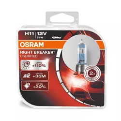 Žarnice H11 OSRAM Night Breaker Unlimited-DUO pack