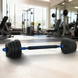 2-u-1 set bučica i olimpijske šipke 30 kg Crna i Plava