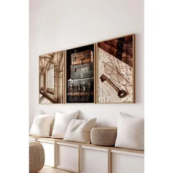 Ç-300694 - 3040 set dekorativnih slika u više boja (3 komada)