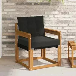 2 Komad Vanjski kauč Čvrsto drvo akacije Prirodna