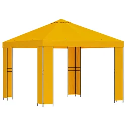 Gazebo 3 x 3 m Žuta Poliester i čelik 190 gsm