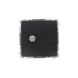 Simon Basic F-tip enojna antenska vtičnica (modul) črna BMAF1.01/49