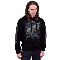 Hoodi moška - CELTIC WOLF - SPIRAL - T220M451