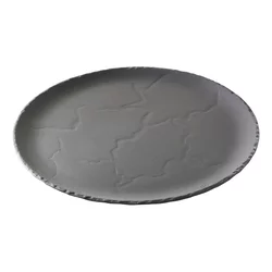 Jedilni krožnik BASALT, 28,5 cm, efekt skrilavca, keramika, REVOL