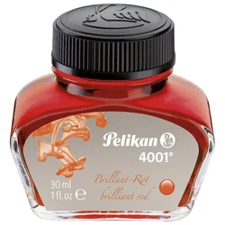 TINTA ZA NALIVPERO BOČICA 30ML 4001 PELIKAN 301036 CRVENA