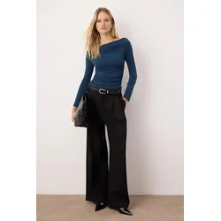 Trendyol Milla Ženska bluza Twoaw25Bz00248, Tamnoplava