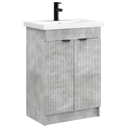 Set namještaja za kupaonicu Betonska siva 78,5 x 37,5 x 81 cm