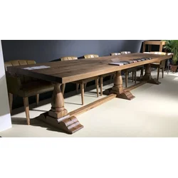Casa Padrino country style dining table brown - Various Sizes - Rustic solid wood kitchen table - Rustic solid wood dining room furniture - Country style dining room furniture