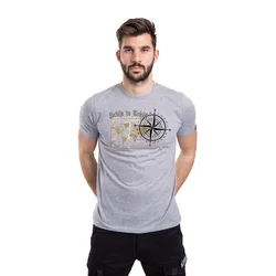 011Shop Muška majica kratkih rukava Srbija do Tokija, Svetlosiva