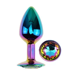 Diamond Butt Plug Medium Chrome