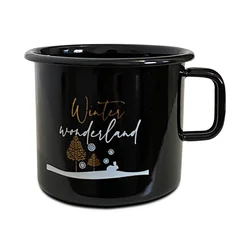 Lonček črn 0,37l ”Winter wondreland”