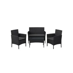 Songmics Vrtni garnitura 565x545x815 cm rjava