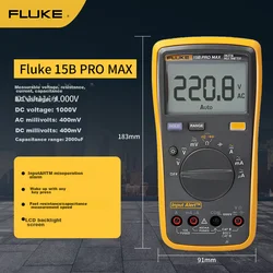 Fluke Digitalni multimetar 15B PRO MAX, CAT II 1000V